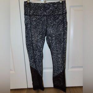 Lululemon Pace Rival Crop Marathon Splatter Leggings